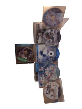 Lot of 6 PS3/PS2 GAMES NCAA FB 13, MLB The Show 11, 12, 14, FIFA 11 PS2 (USED)